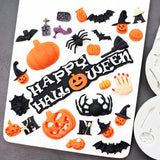 Moldes de Fondant Halloween, 5 Piezas, Silicona para Decorar