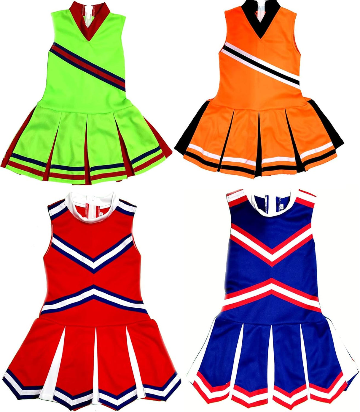 Disfraces de animadora para niñas talla S naranja y negro