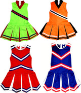 Disfraces de animadora para niñas talla S naranja y negro