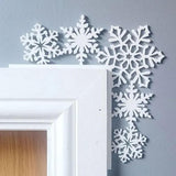 Juego de 6 Adornos de Puerta Navidad, Decoración Divertida