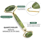 Juego de rodillo de jade y Gua Sha masajeador Deciniee