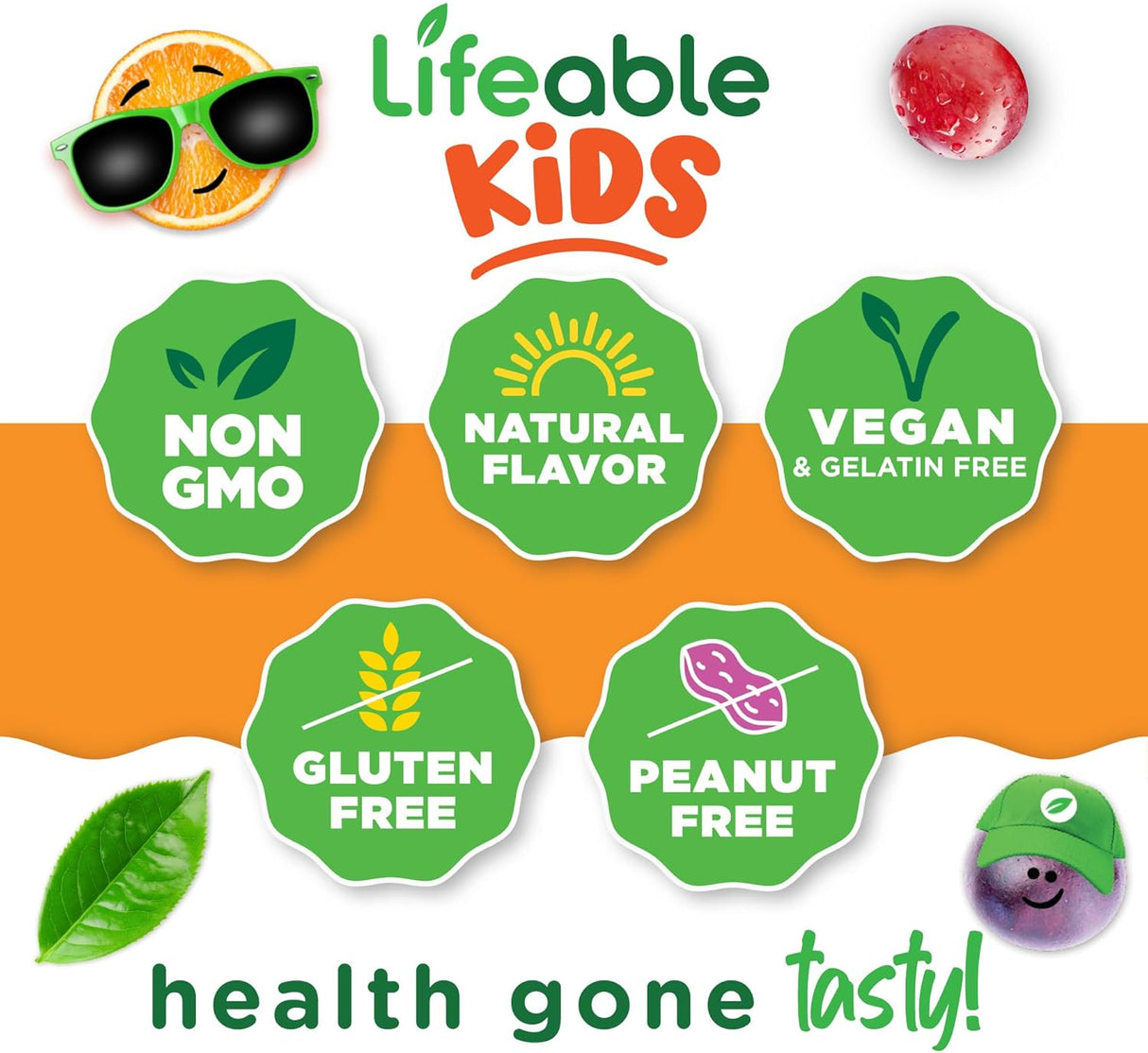 Complemento B Kids Lifeable - Gominolas Sabor Natural, 90 Uds.