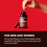 Suplemento Horny Goat Weed para él y ella  con raíz de maca