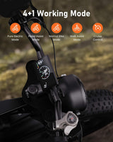 Bicicleta Eléctrica CycHunter 1000W, Doble Batería, 150 Millas