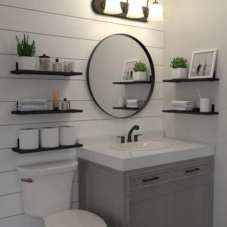 Estantes Flotantes de Madera, 5 Set, Decoración y Almacenaje