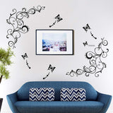 Vinilos Decorativos Mariposas y Flores para Pared, Hot Fashion