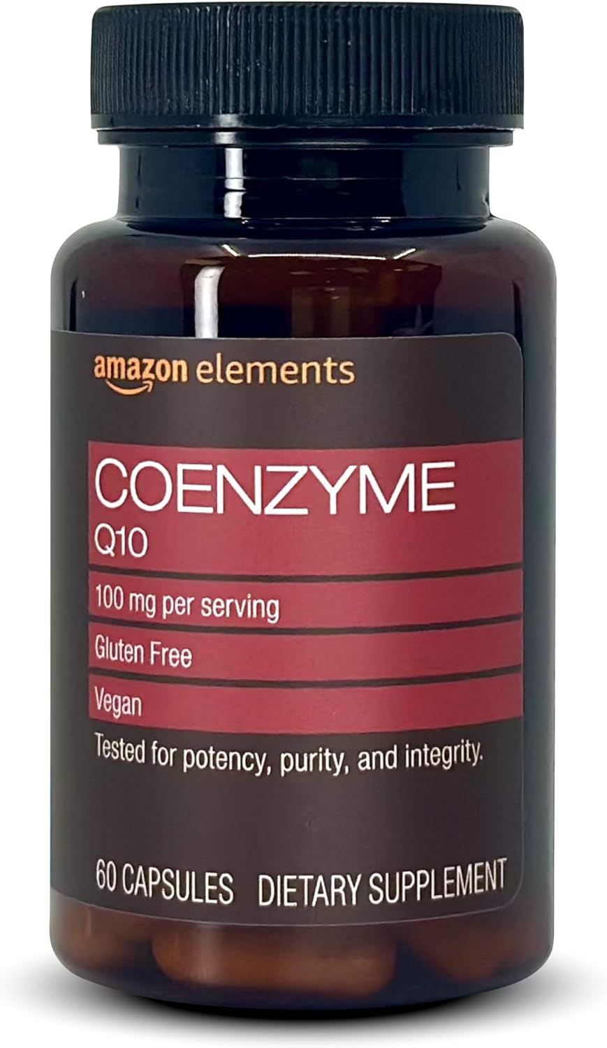 CoQ10 Vegano 100 mg Amazon Elements 2 Meses 60 Cápsulas