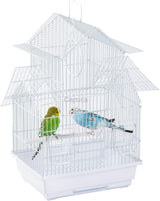 Jaula de viaje para pájaros pequeños, kit de iniciación ligero para pájaros pequeños con jaulas y accesorios, ideal para periquitos, tortolitos, pinzones, canarios