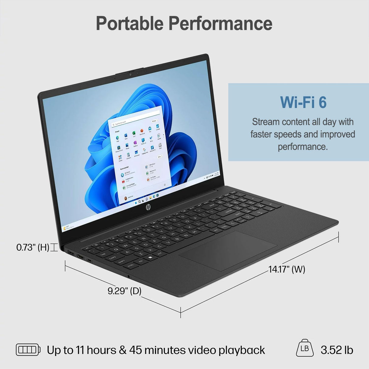 Laptop HP 15.6 Intel N200, 8GB RAM, 128GB, Windows 11