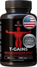 Suplemento Anabólico Total GAINS, Crecimiento Muscular 120