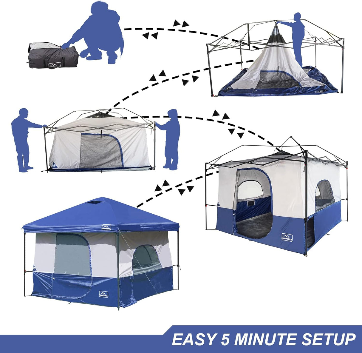Tienda KAMPKEEPER Carpa interior para toldo de 10'x10