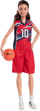 Muñeca Barbie Signature Sue Bird con uniforme y accesorio de baloncesto
