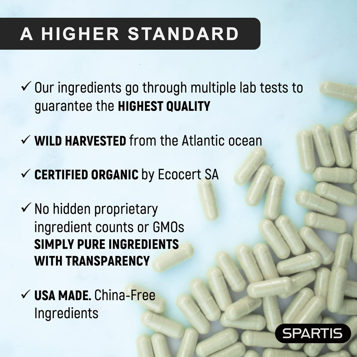 Cápsulas Orgánicas de Sea Moss 2250mg Irish Burdock 180
