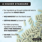 Cápsulas Orgánicas de Sea Moss 2250mg Irish Burdock 180