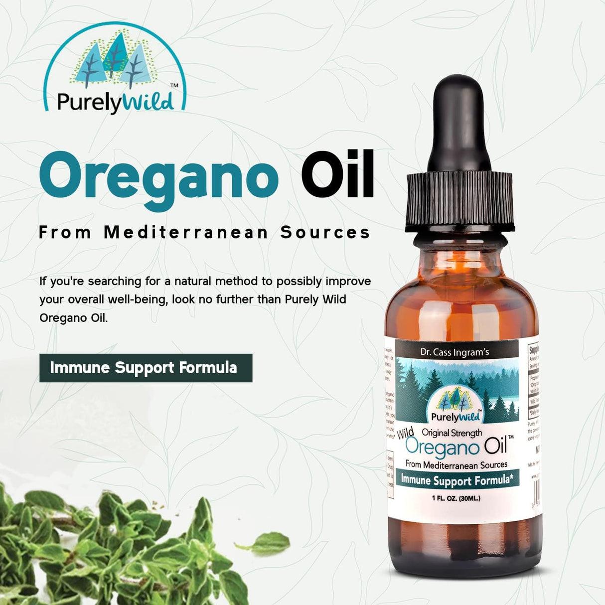 Aceite de Orégano Salvaje Mediterráneo - Apoyo Inmune Original