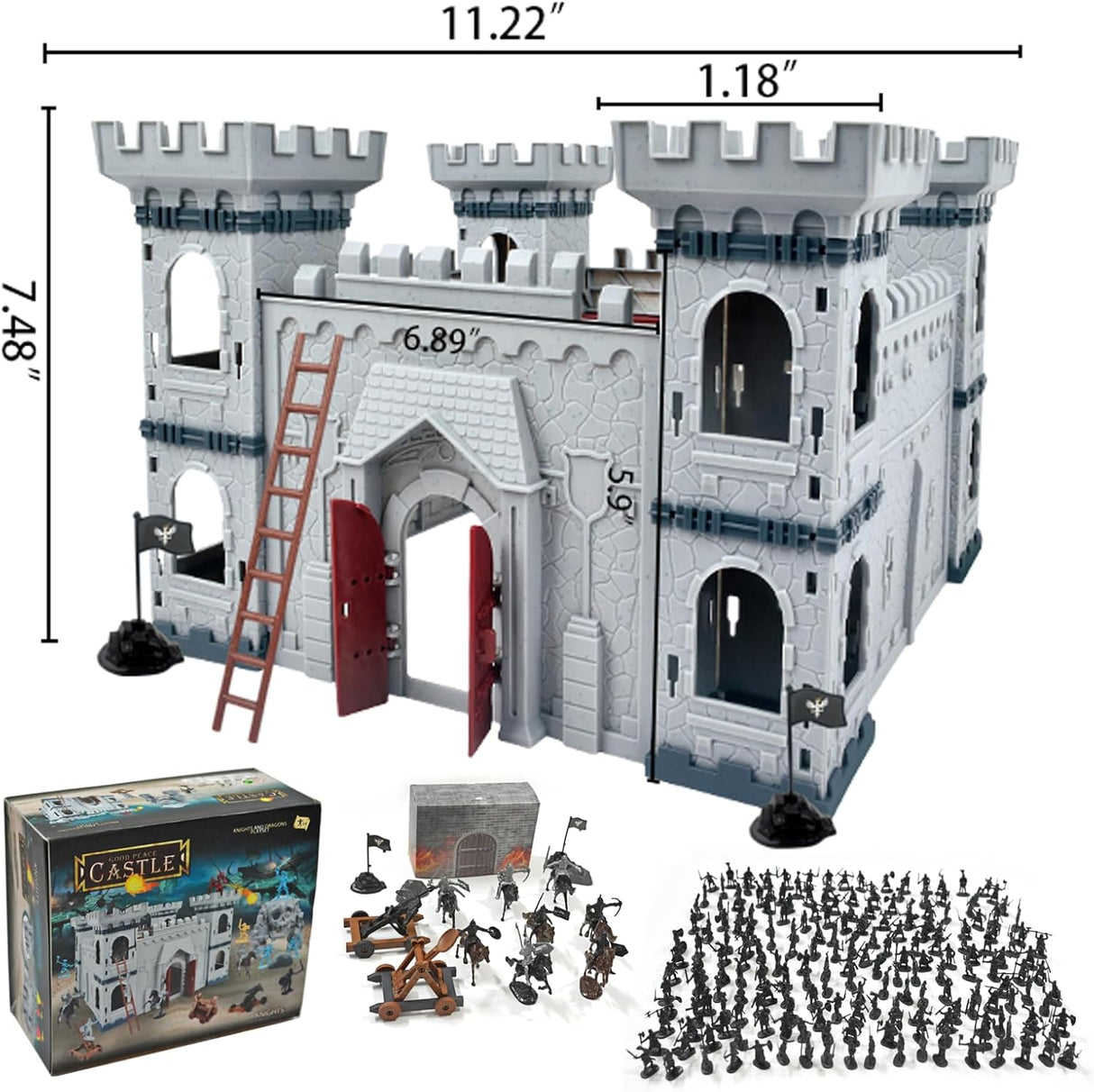 Figuritas de Caballeros Medievales, Ejercito de Juguete, 36 Piezas