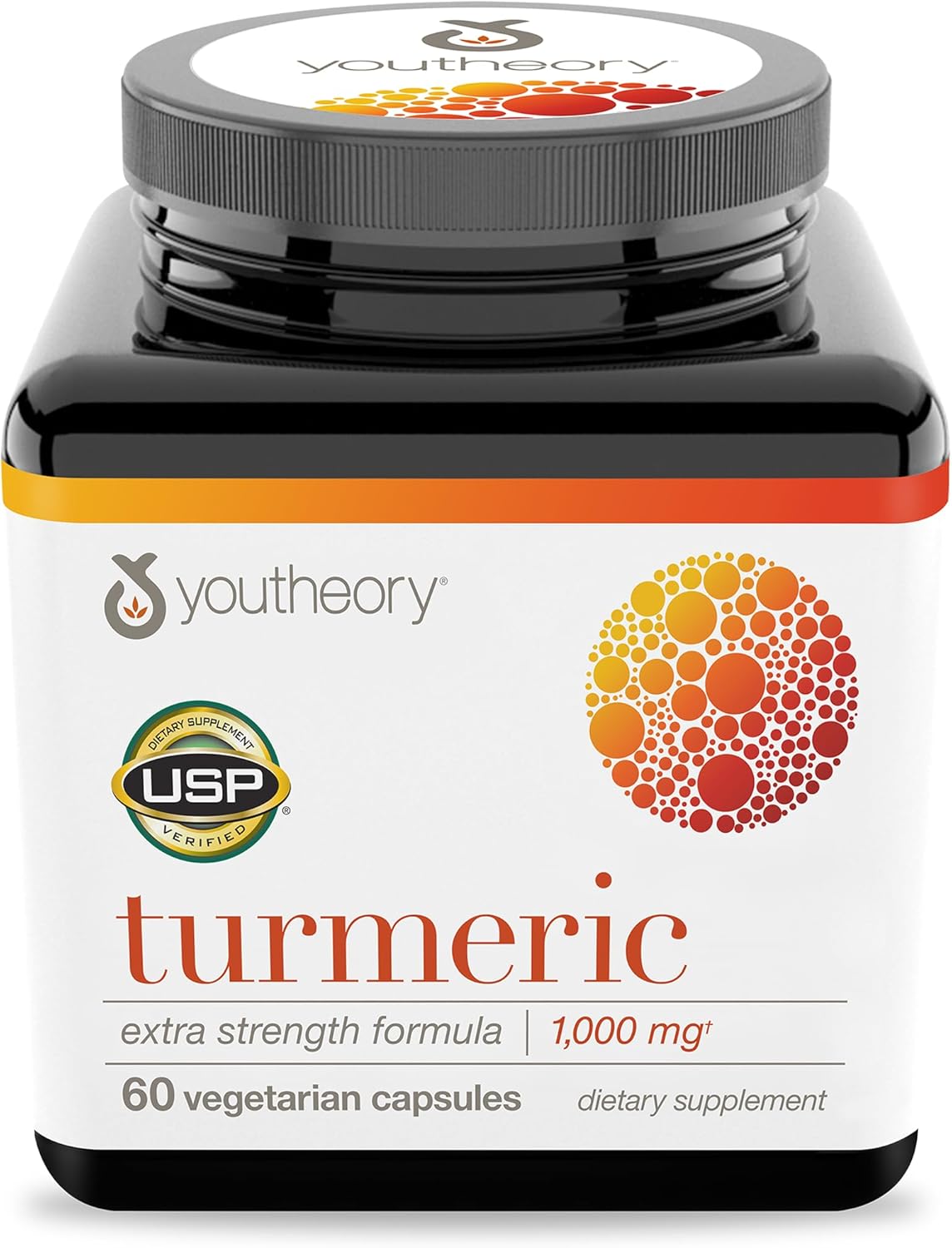 Suplemento de Cúrcuma Extra Fuerte Youtheory 1000 mg 60 Cápsulas