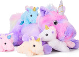 Juguete de peluche Mommy Unicorn, EARTHSOUND, 18 mamá y bebé