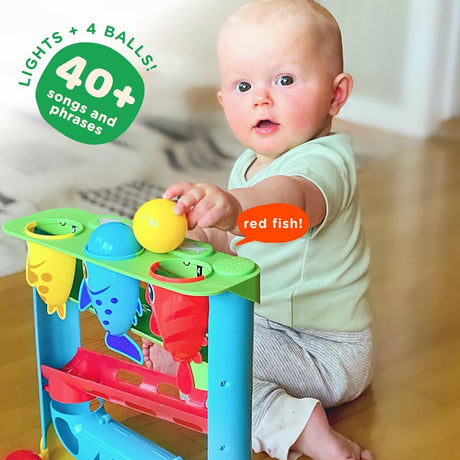 Juguete Interactivo Move2Play para Bebés, 1 Año, Alimenta Pescados