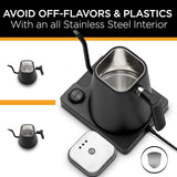 Kettle Gooseneck Kettle - KETTLE & BLOOM, Control de Temperatura