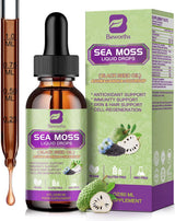 Sea Moss Líquido - Irish, Black Seed, Ashwagandha, Elderberry