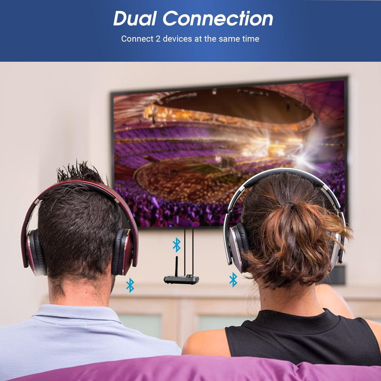 Adaptador Bluetooth 5.0 con doble conexión para auriculares