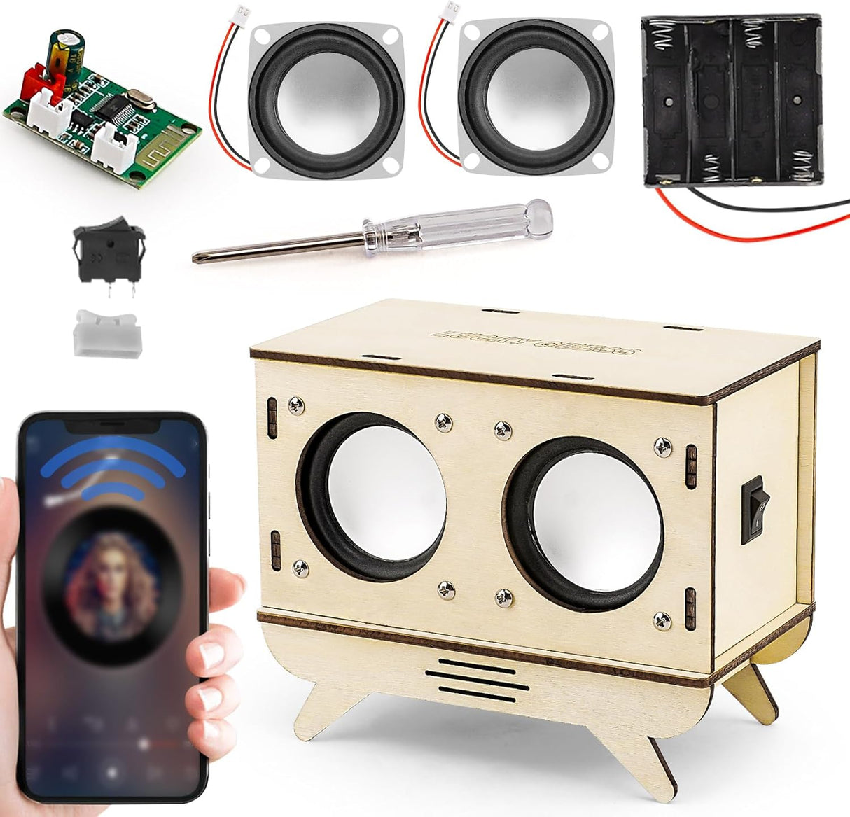 Kit de Electrónica DIY, Altavoz Bluetooth, Regalo para Jóvenes