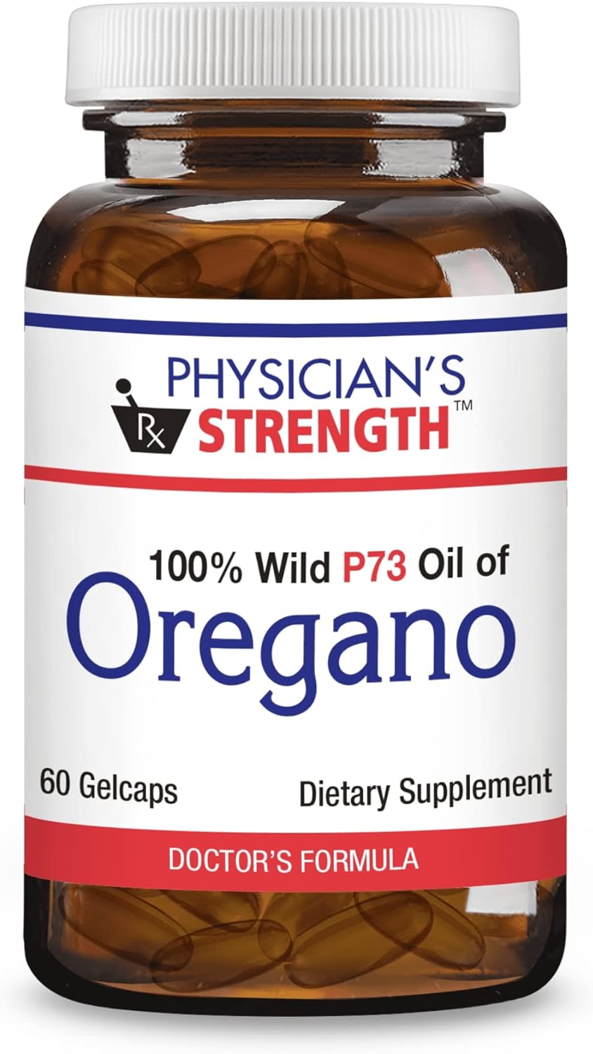 Aceite de Oregano Wild de Physician's Strength - 60 Cápsulas, Sin OGM