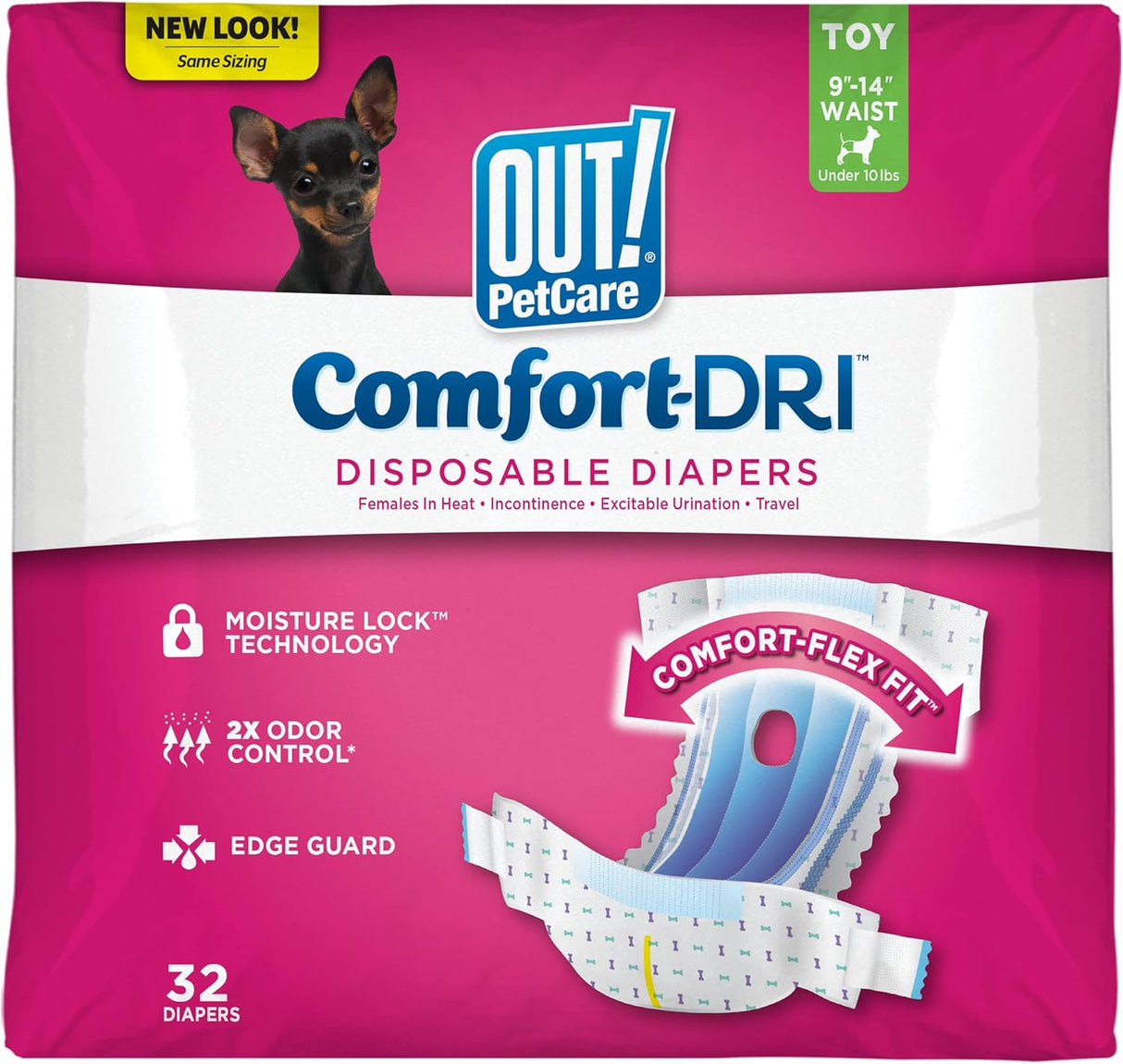 . Pañales desechables para perras, para el cuidado de mascota
