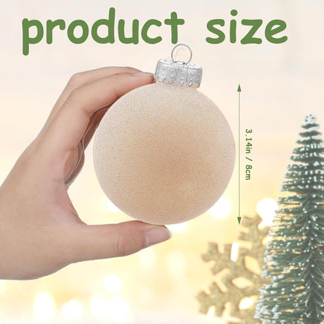 Navideños adornos de terciopelo Liliful 15 Pcs 3.15 pulgadas