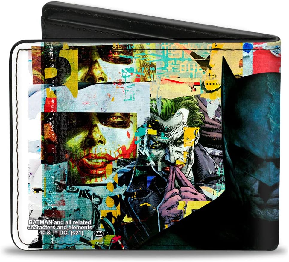 Billetera Hombre DC Comics, Bifold, Batman y Villanos Gotham