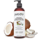 Aceite de coco fraccionado orgánico de 16 onzas PURA D'OR