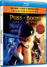 Puss in Boots: The Last Wish(Blu-Ray + DVD + Digital)