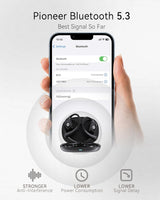 Auriculares Inalámbricos Abiertos con Control Táctil y Cancelación