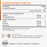Cápsulas blandas de apigenina liposomal de 500 mg Cenffitio
