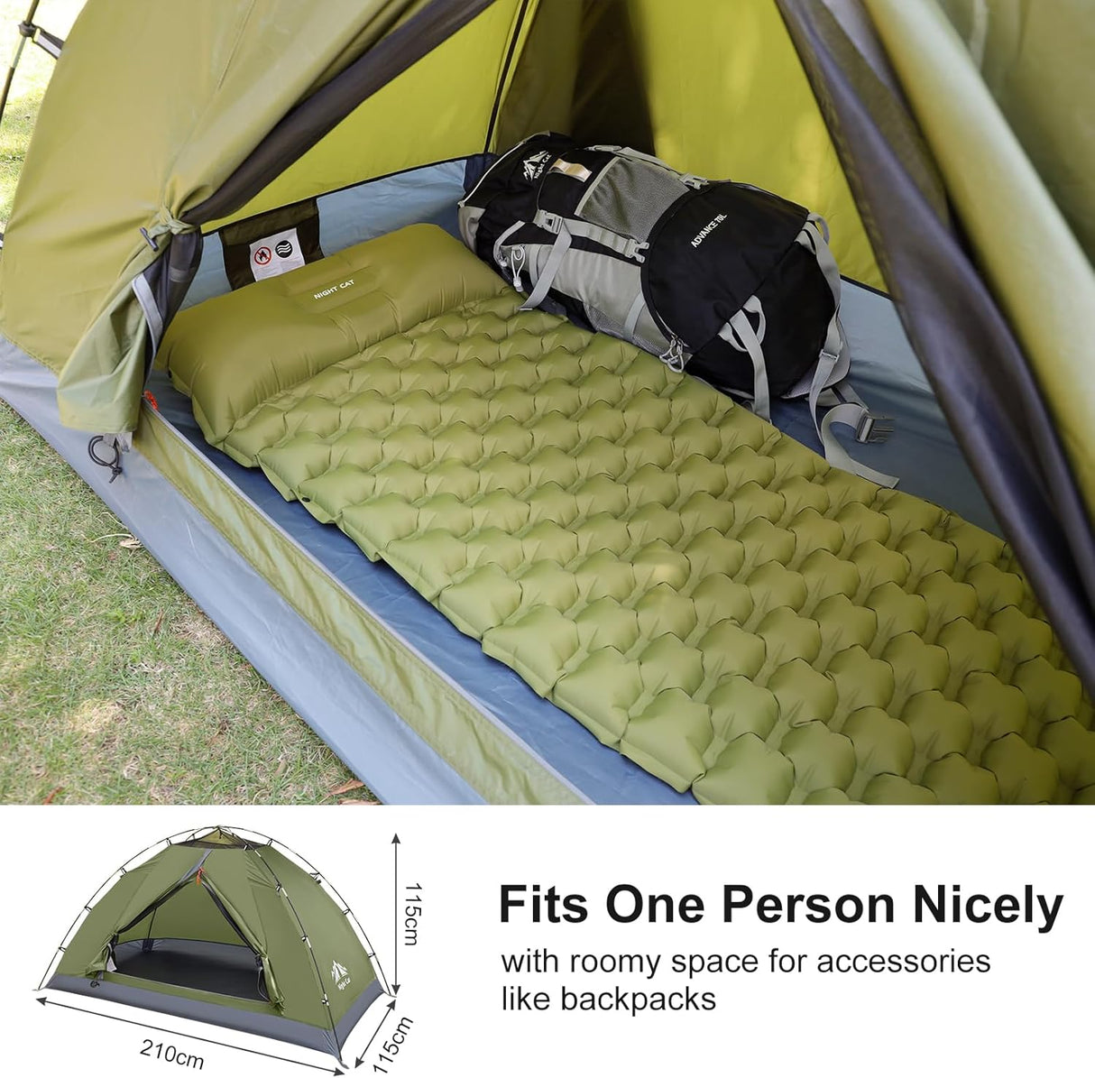 Tienda Nocturna - Tienda de Camping 1-2 Personas, Impermeable