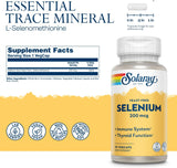 Suplementos  Selenio 200 sin levadura inmune saludable 90 un