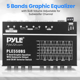 Ecualizador gráfico de 5 bandas con volumen PYLE PLE550BS