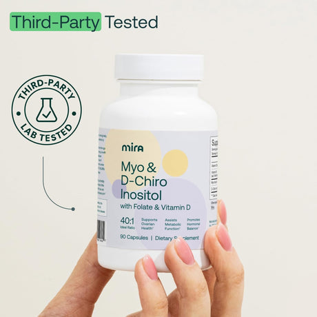 MIRA PCOS Suplemento, Inositol y D-Chiro 40:1 90c