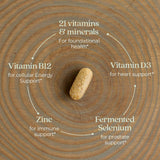 Multivitamínico para hombres New Chapter, 72 ct, orgánico, sin GMO