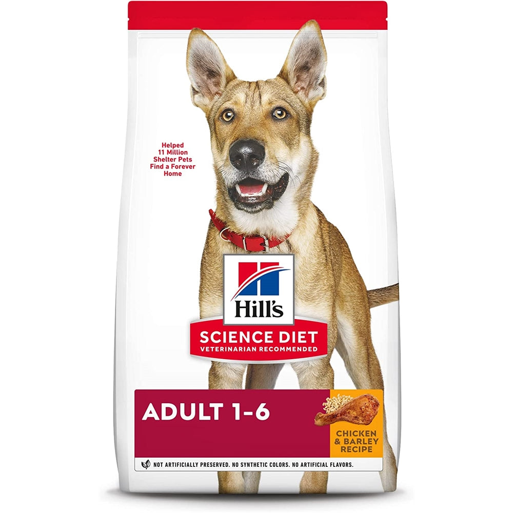 Alimento seco para perros de pollo y cebada