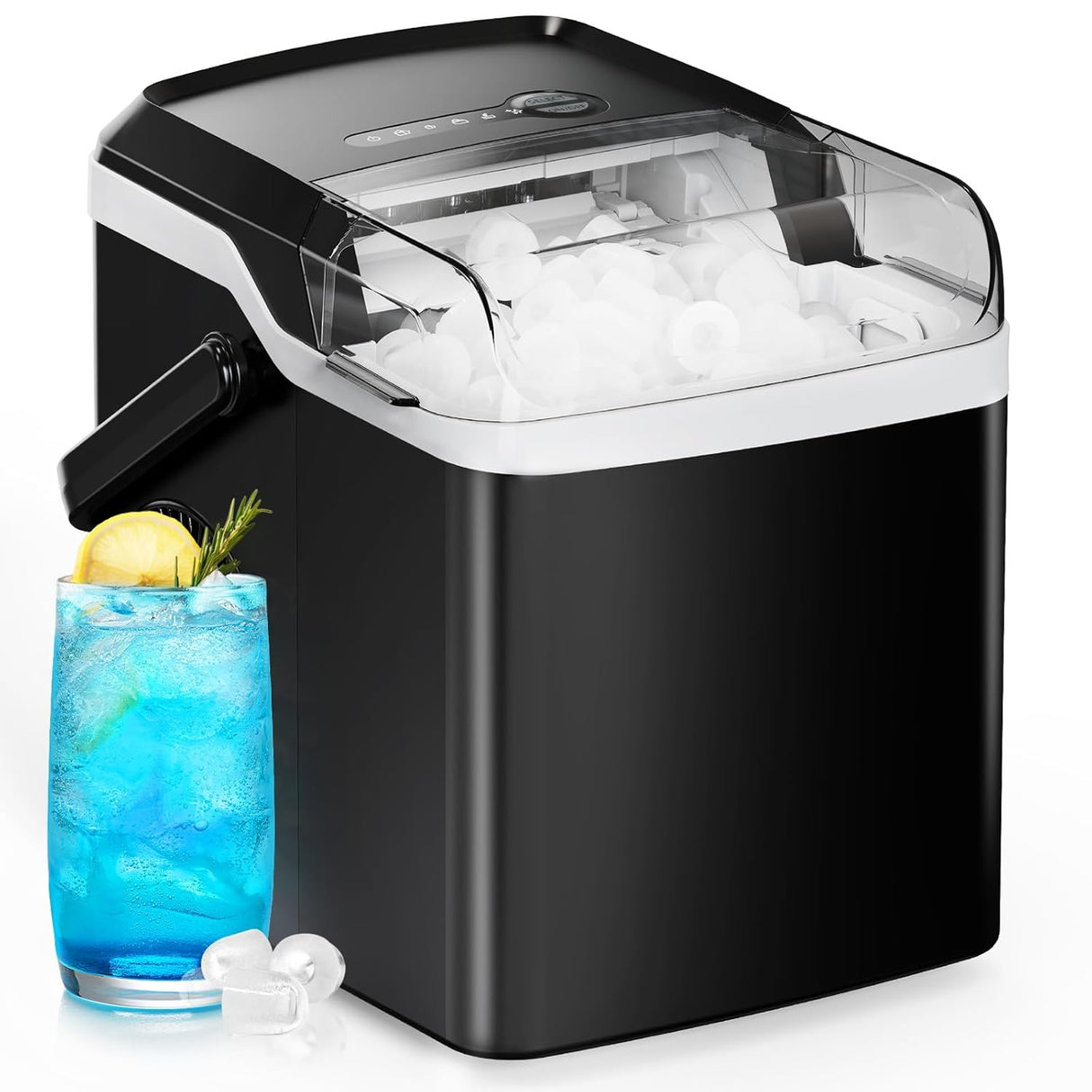Máquina de Hielo Silonn - 9 Cubos en 6 Min, Auto-Limpiante