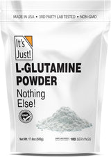 L-Glutamina en Polvo  It's Just! 500g, Recuperación Muscular