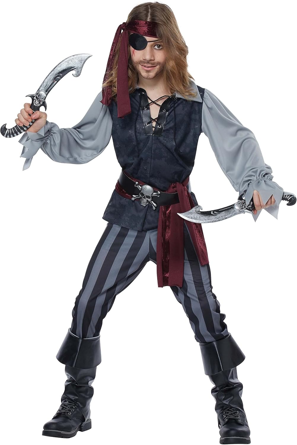 Disfraz de pirata de marronescos para niños talla S