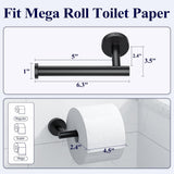 Soporte de pared para papel higiénico, resistente y redondo