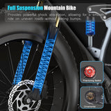 Bicicleta Eléctrica DAMSON 1000W 48V 30AH 26 Fat Tire Full Suspension
