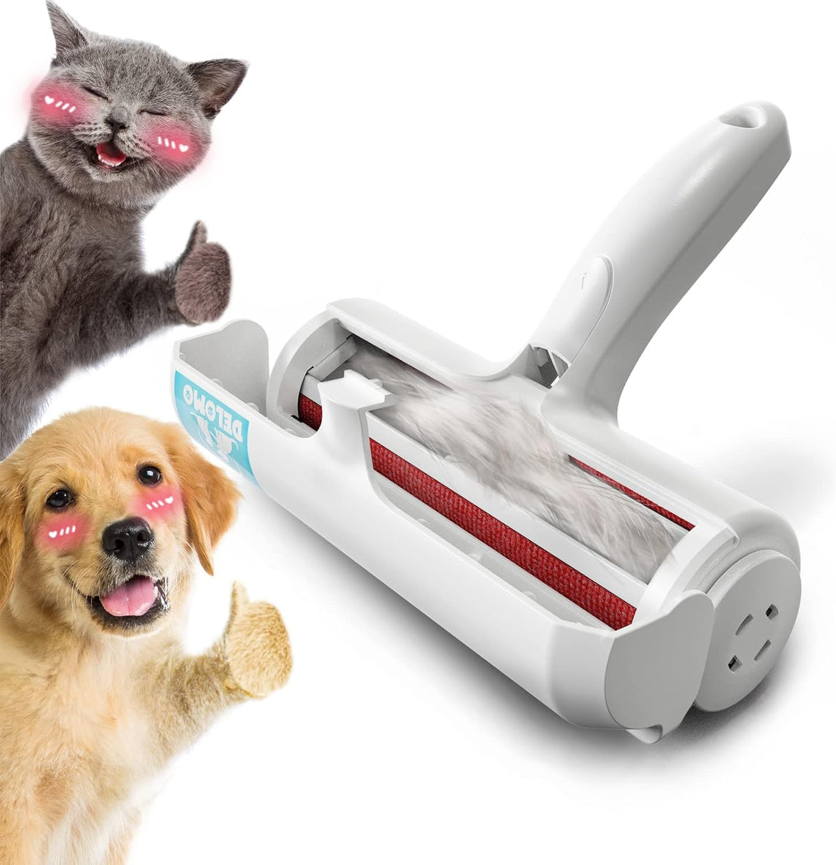 Removedor de Pelo de Mascotas DELOMO - Rodillo Reutilizable