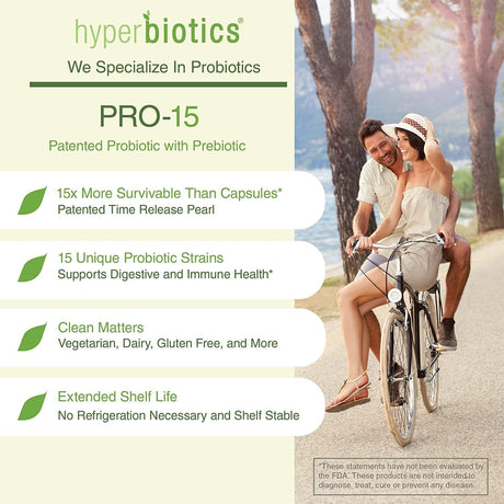 Suplementos Pro 15 probiótico vegano  Salud digestiva 30 und