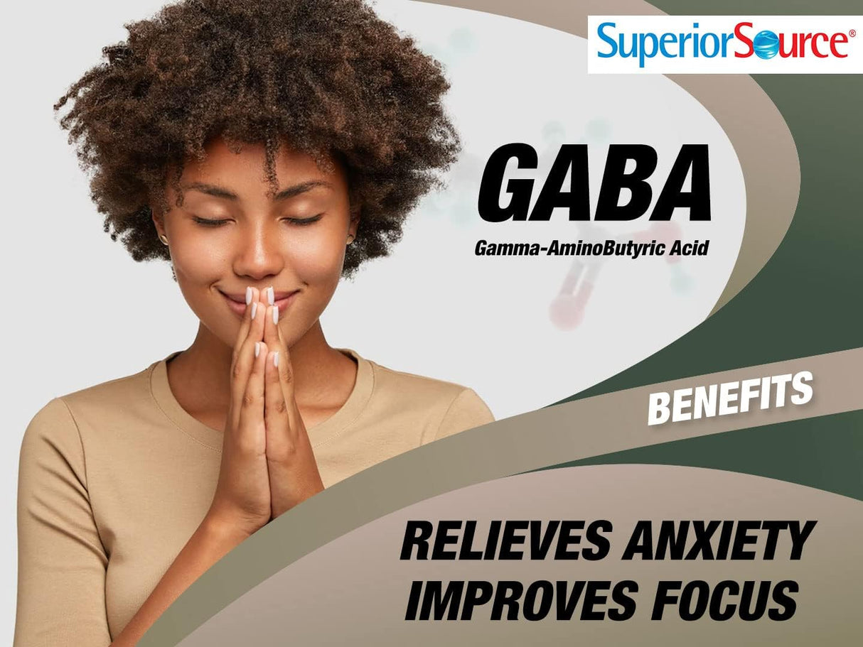 Suplemento GABA  microlingües de 100 mg de disolución rápida