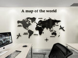 Mapa Mundi 3D WINDIR Adhesivo Pared 180x100 cm Grande